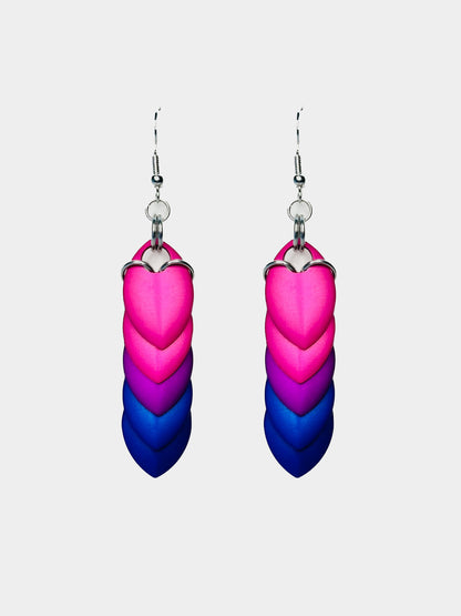 Bisexual Dragon Scale Earrings