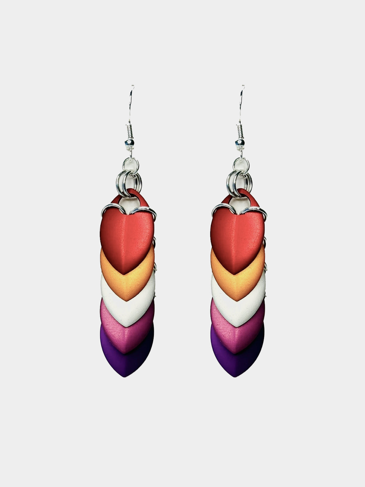 Lesbian Dragon Scales Earrings