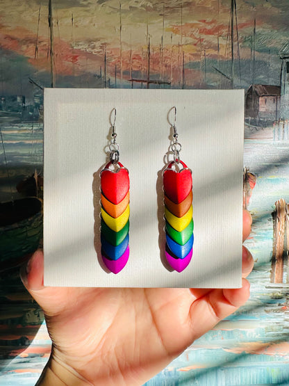 Rainbow Dragon Scales Earrings