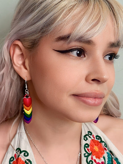 Rainbow Dragon Scales Earrings