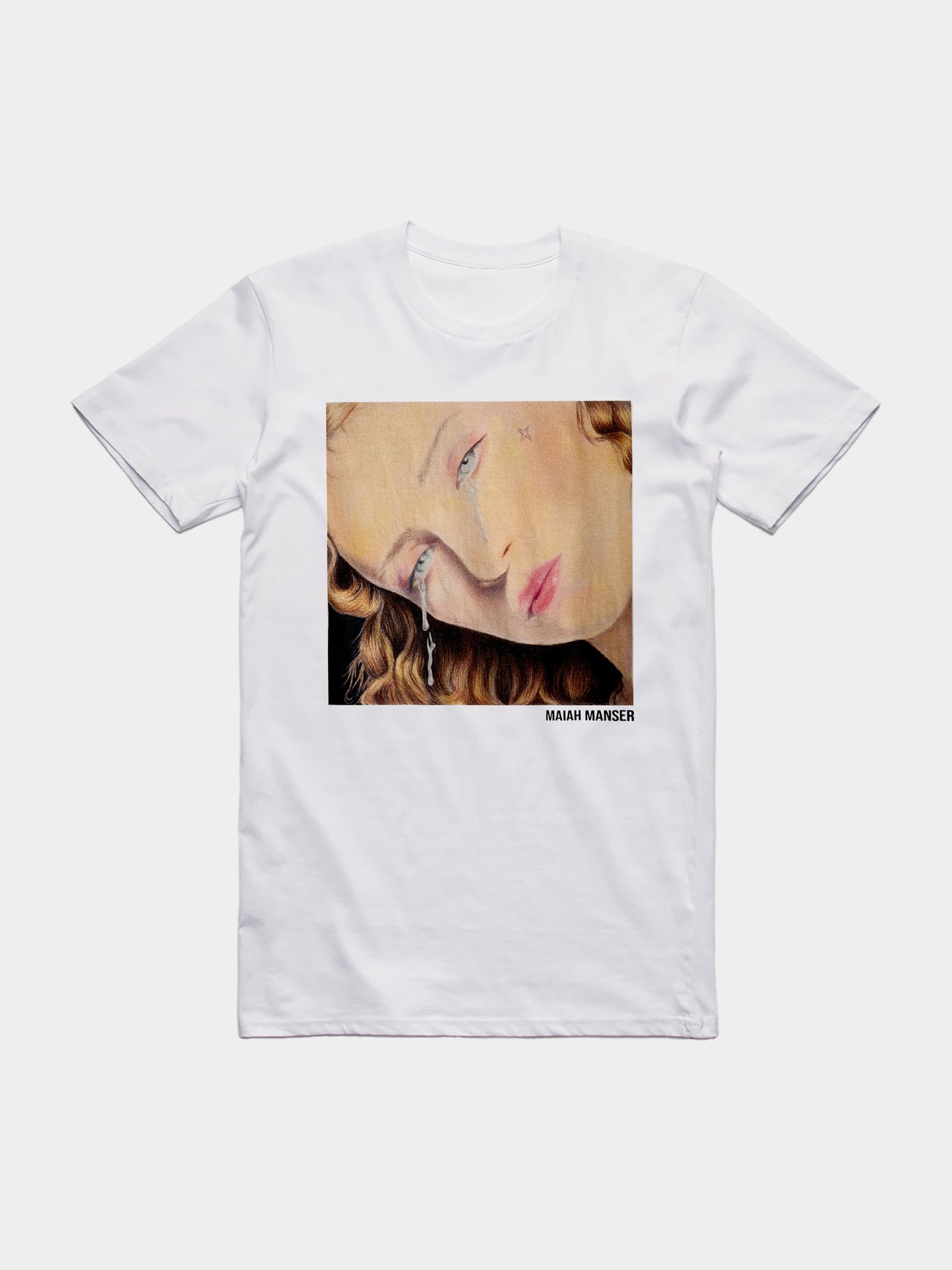 Maiah Tears White T-Shirt