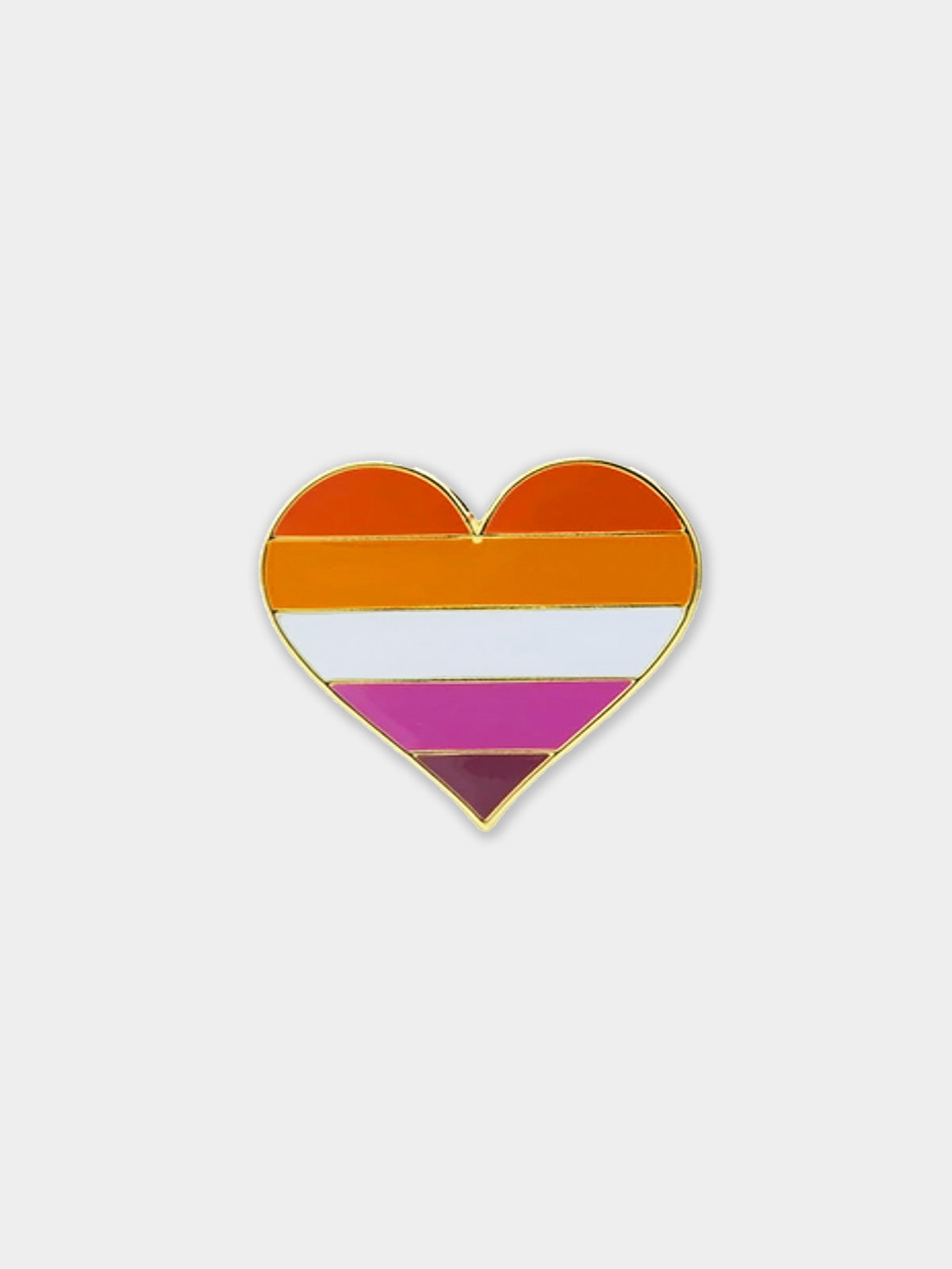 Rainbow Heart Pin