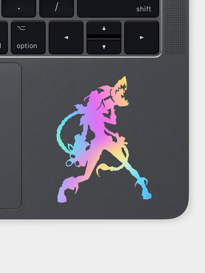 Jinx Silver Holo Decal Sticker