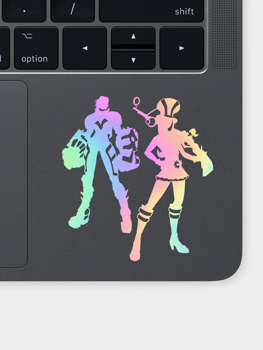 Vi & Caitlyn Silver Holo Decal Sticker