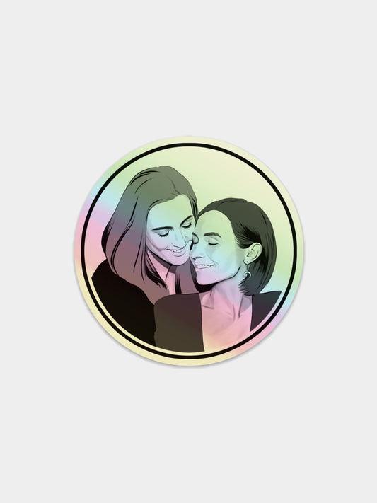 Wayhaught Holo Sticker